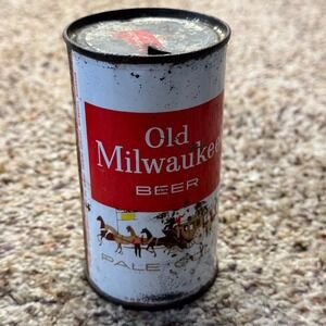 Vintage Old Milwaukee Beer Flat Top Can 12oz Stagecoach Jos Schlitz Tampa FL